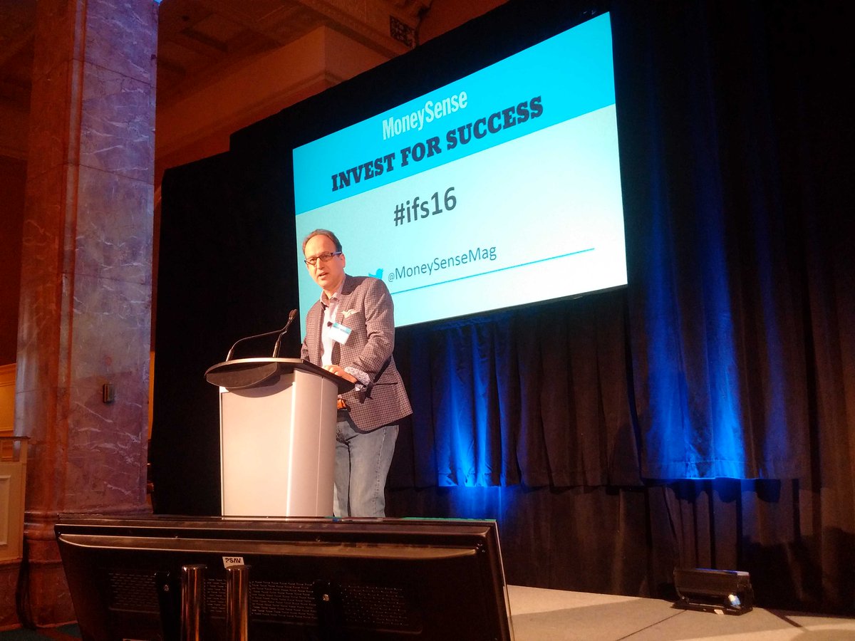The great <a href="/MrDavidThomas/">David Thomas</a> kicking off <a href="/MoneySenseMag/">MoneySense</a>'s Invest for Success! #IFS16