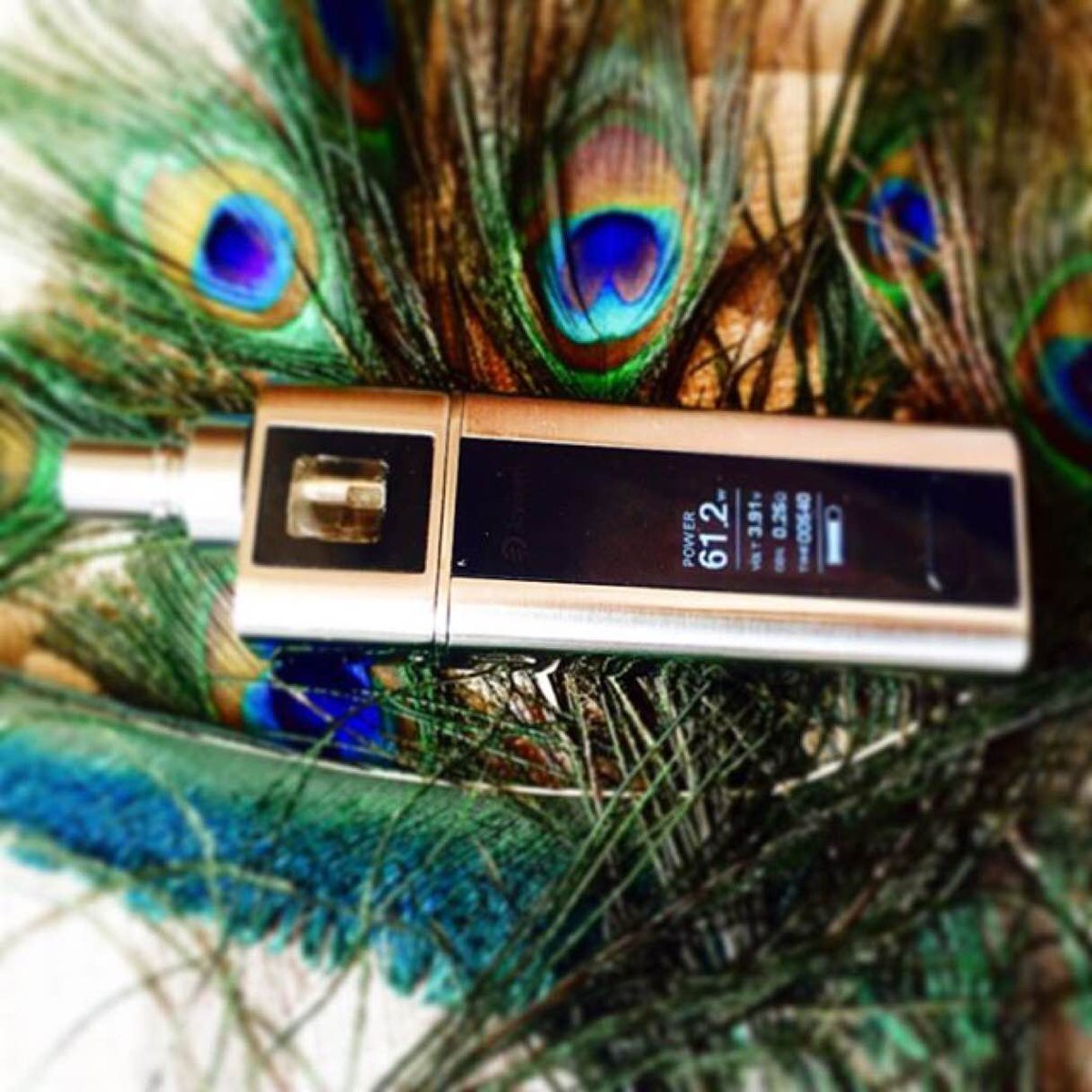 JoyetechClub's tweet photo. Peacock feathers add a nice touch to the gold #CuboidMini
PC: vape_rose
https://t.co/905X1Hb1ly https://t.co/GDpCuBEhJz