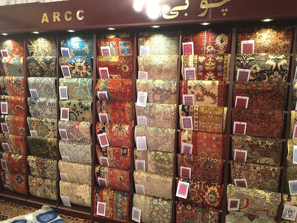 Aghaaleem's tweet photo. Beautiful hand made afghan carpet at #ARCC https://t.co/V1Ou32MfKN