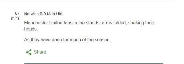 BBCSport's tweet photo. Yep, it's been one of those games so far.
20 mins to go https://t.co/XAu353jtqK #NCFCMUFC https://t.co/ZaaTd8sbJG