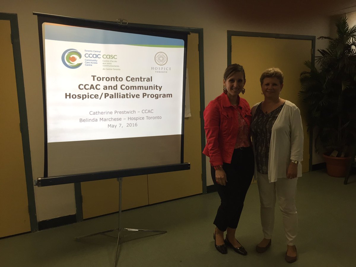HospiceTO's tweet photo. #community support #programs #volunteers! #HPCareFirst2016 with @TCCCAC. Thanks to staff Catherine&amp; @BBMarchese https://t.co/gB31ieA5fc