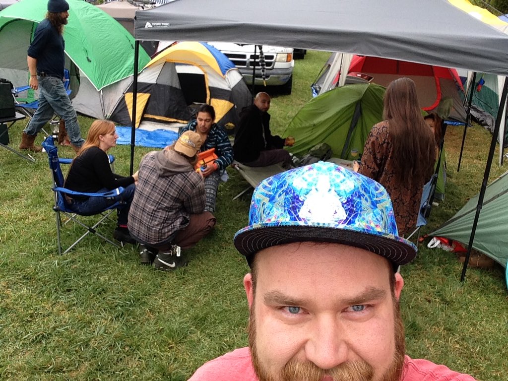 NotRobG's tweet photo. Camp dabs! #onehoursleep https://t.co/oRRVsAzYjG