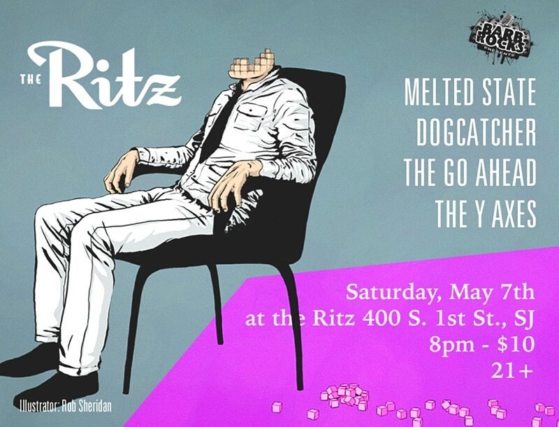 MeltedState's tweet photo. Tonight at the Ritz in San Jose! Yes! @dgctchr @TheGoAhead @TheYAxes @BarbRocks @theritzsj https://t.co/X6Ddd3FgoO https://t.co/qO14WSWtCP