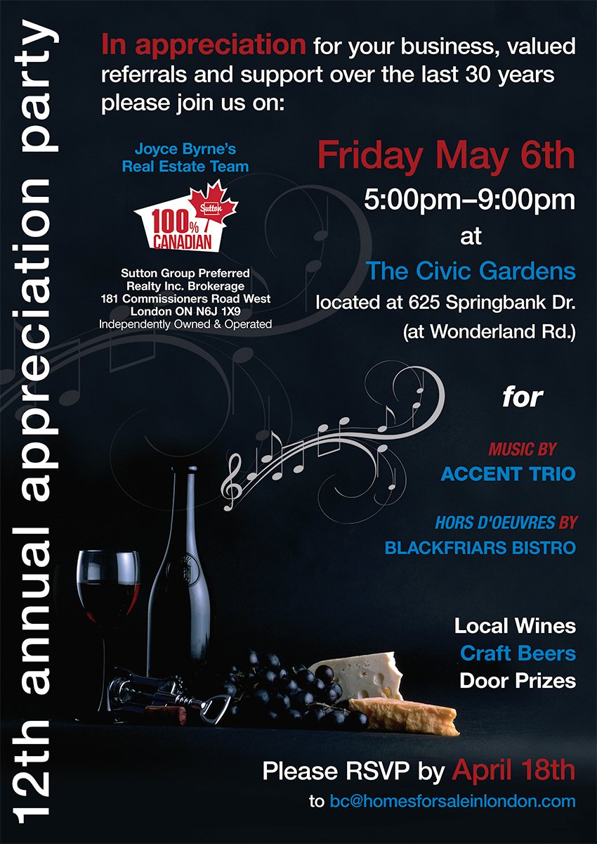 Great party last night. Client Appreciation Party for realtor Joyce Byrne. #jazz #livemusic #ldnont