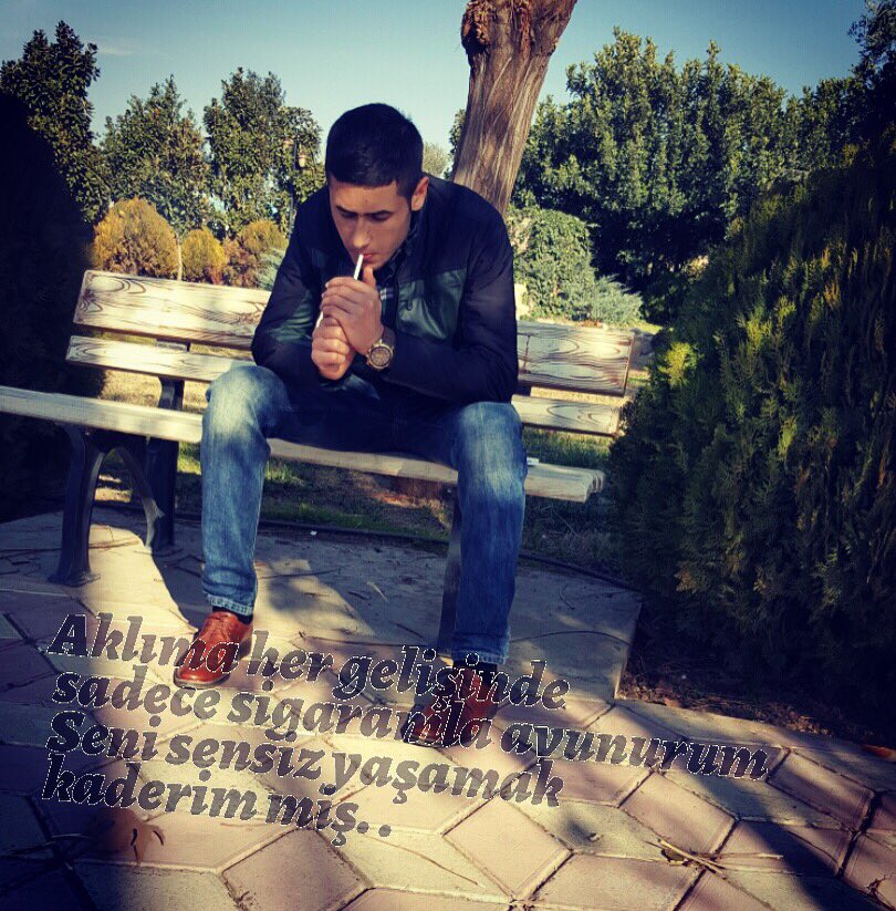 Aklıma her gelişinde sadece sigaramla avunurum kaderimmiş..