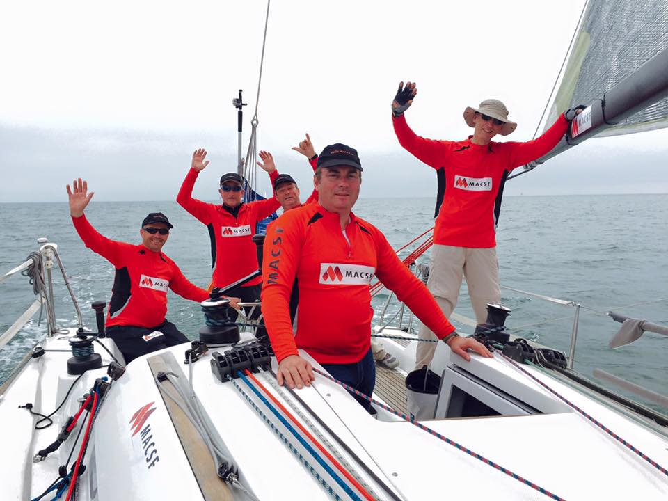 VoileMACSF's tweet photo. Après 50h de course, la 2nde équipe MACSF avec les pros de santé est arrivée 1ère en #IRC3 @ArMenRace #BravoLesGars https://t.co/F7gM8Sxv0h