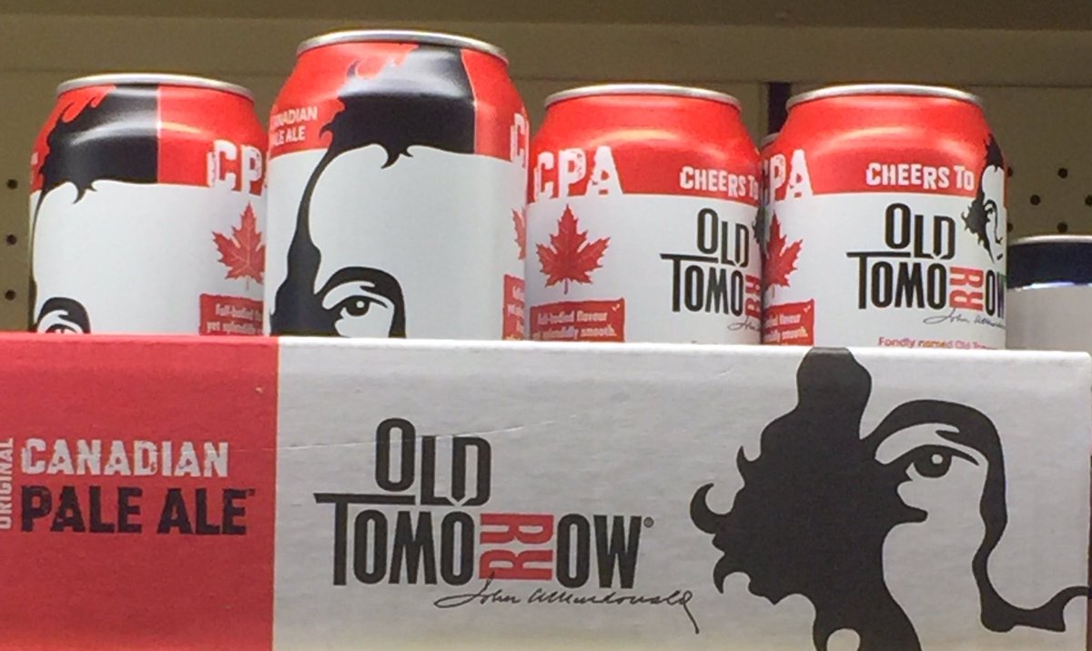 kems62's tweet photo. Happy day: picked-up new @LCBOFoodDrink and this fine brew @OldTomorrowBeer. Memories of #RWCBF https://t.co/XdLSFTJawr