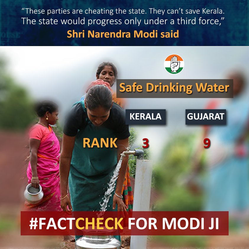 Modi ji, it is the primary duty of a State to provide clean &amp; safe
drinking water to its citizens. <a href="/Oommen_Chandy/">Oommen Chandy</a>