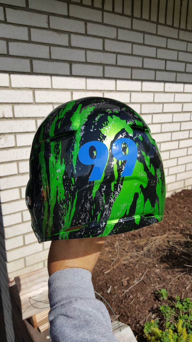 Precisionhydro's tweet image. Softball helmet for a little girl.@PPGRefinish_NA @ppg