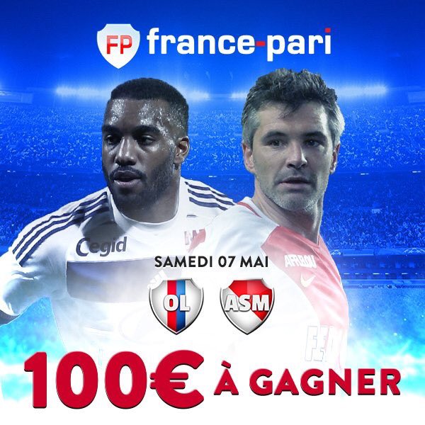 PegasusProno's tweet image. &amp;gt; #FREEBET 10x10€ À GAGNER. 💰
&amp;gt; RT &amp;amp; FOLLOW | TROUVE LE NOMBRE DE BUT DE #OLASM | 💢 @FrancePari • #ParionsSport