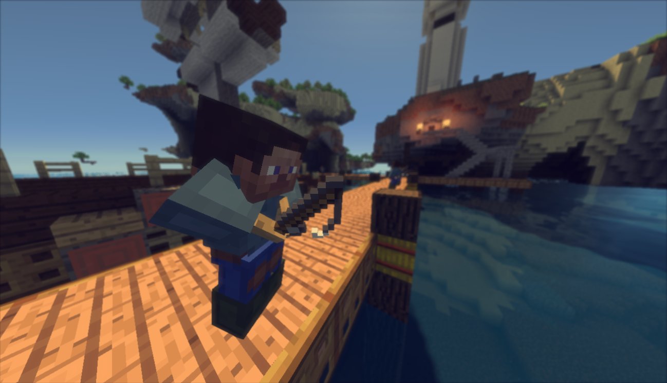 みりんどうふ マイクラ建築60分一本勝負 お題 桟橋 船着場 小規模でたまにしか船も泊まらない地味な桟橋 だったが今では釣り人達のおすすめ釣りスポットになっている