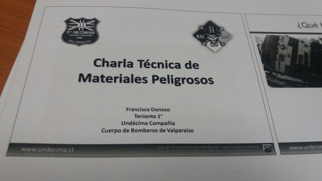 CBSA1913's tweet photo. Voluntarios de 1ra 2da y 3ra se encuentran en Charla Técnica de Materiales Peligrosos en @undecimavalpo esta mañana. https://t.co/AGowfJCLNv