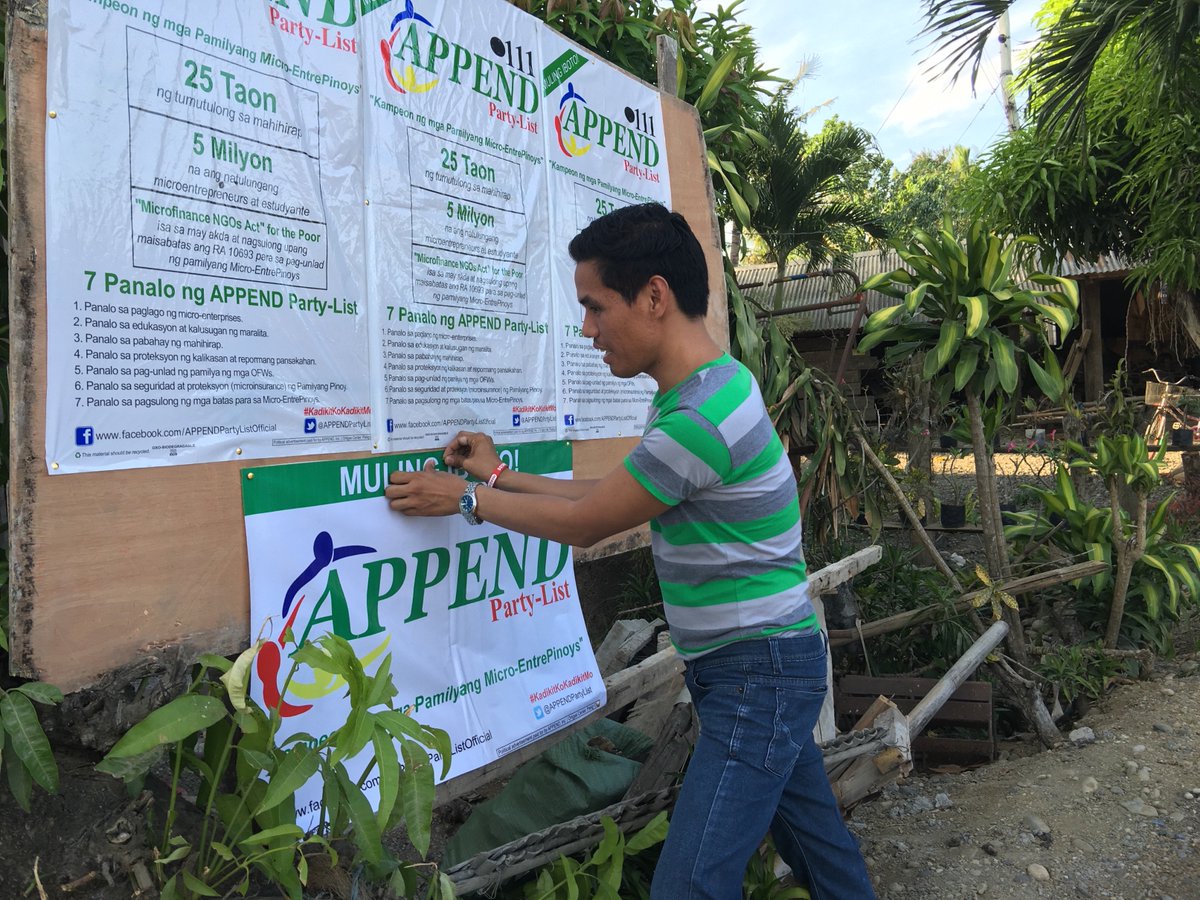jofelgandeza's tweet photo. Eto pa, iboto po natin ang APPEND Party List!
#111APPENDPartyList
#APPENDPartyList
#KadikitkoKadikitmo https://t.co/t4hdmnWaf8