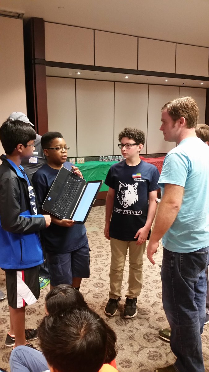 eainorbit's tweet photo. @SWEMemBots @TKE_Americas Navy Wolves receiving great advice from their #LegoMindstorms #mentor for the next round. https://t.co/PVgkzt81Rs