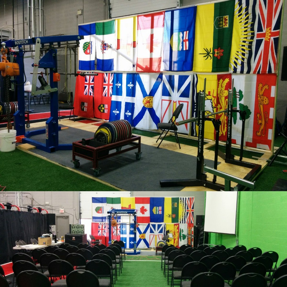 EvolveStrength's tweet photo. We are ready to begin the GPC Nationals Powerlifting Competition. Come by this weekend to watch #yeg https://t.co/EewddNIyL8