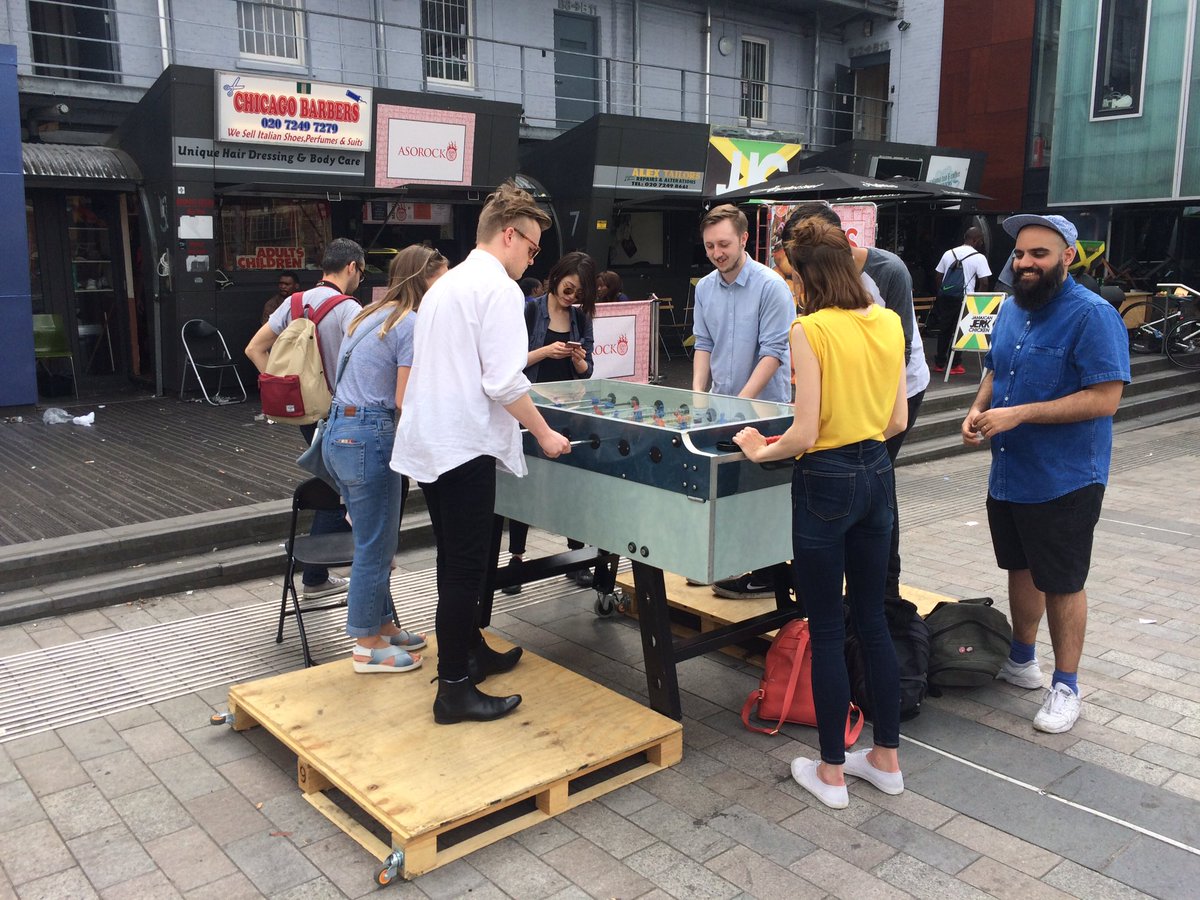 MarianaSameiro's tweet photo. #communityproject @RCAvisualcomm kicked off today with a tour around Dalston area #premiumfantasy https://t.co/Vgd0gaIfg2