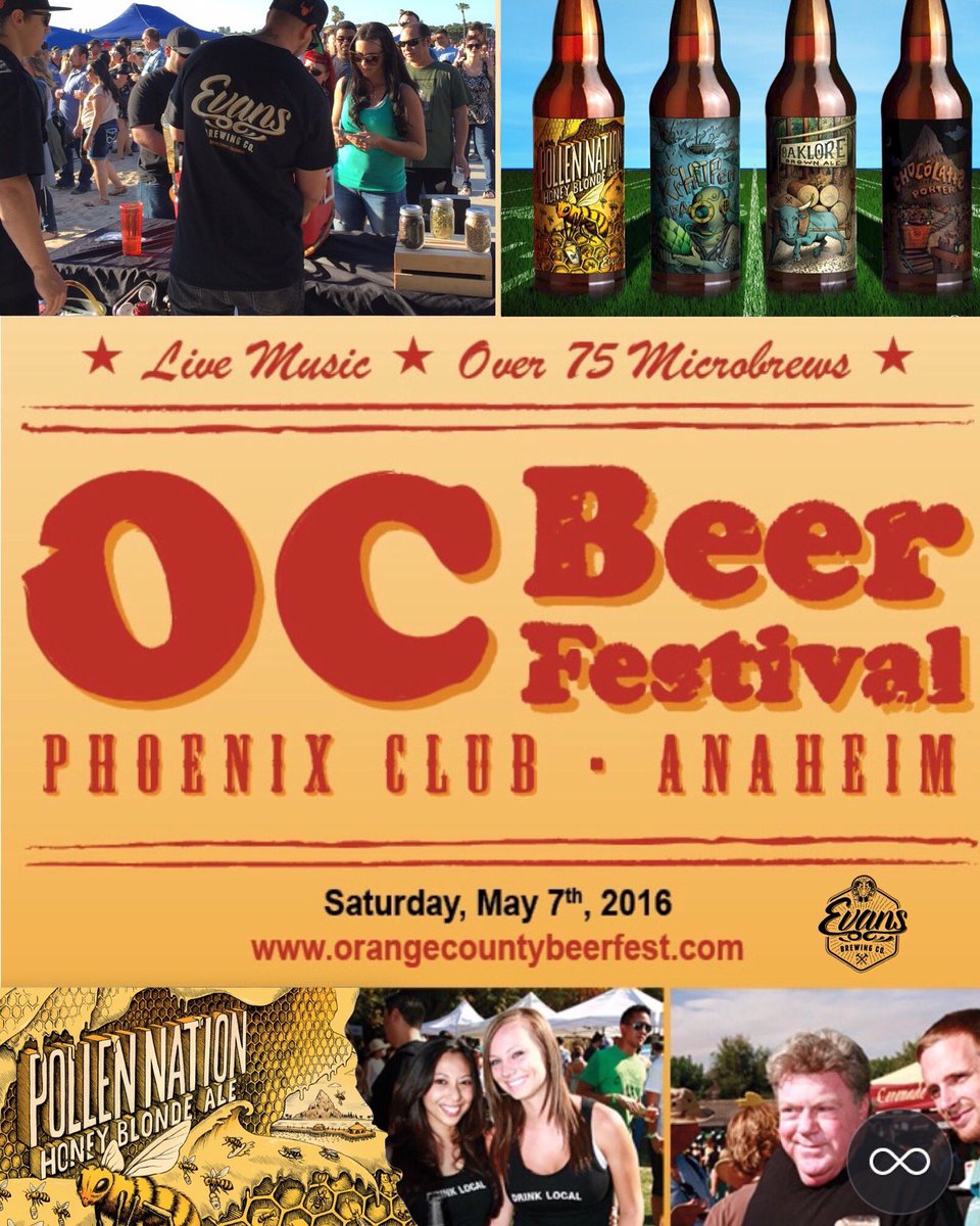 evansbrewco's tweet photo. Please tag &amp; hashtag us today. #ocbeerfest2016 #evansbrewing #thekrhopenipa #pollennationhoney #evansbreakfastblack https://t.co/epL4IA0Y5e