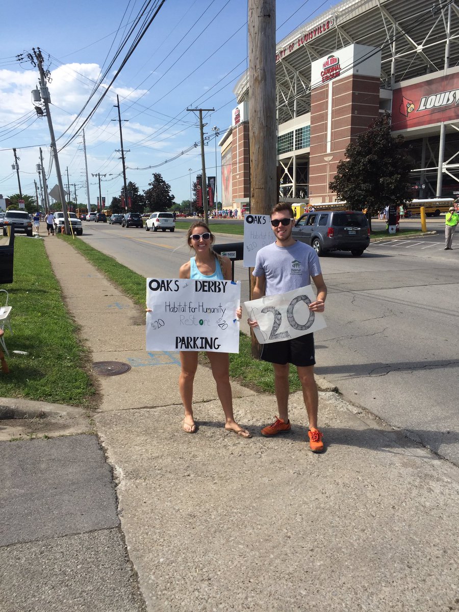 Need a parking spot for Derby? Park at the Habitat Restore location on Floyd Street across from PJCS!