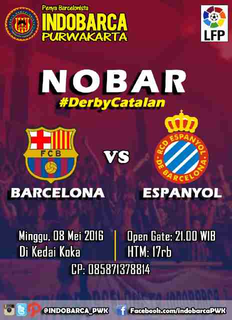 AgungRpermana_'s tweet photo. Jangan lupa. Bsok @INDOBARCA_PWK nobar loh Di kedai koka. Hayu rapatkan barisan kalian #Ramekeun #Pinuhkeun https://t.co/plj2OjJ2aq