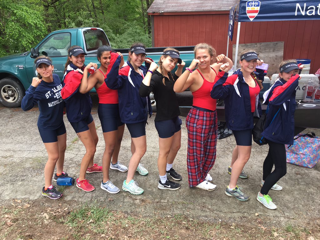 Getting ready for the 3v final at lower boat VASRA championships