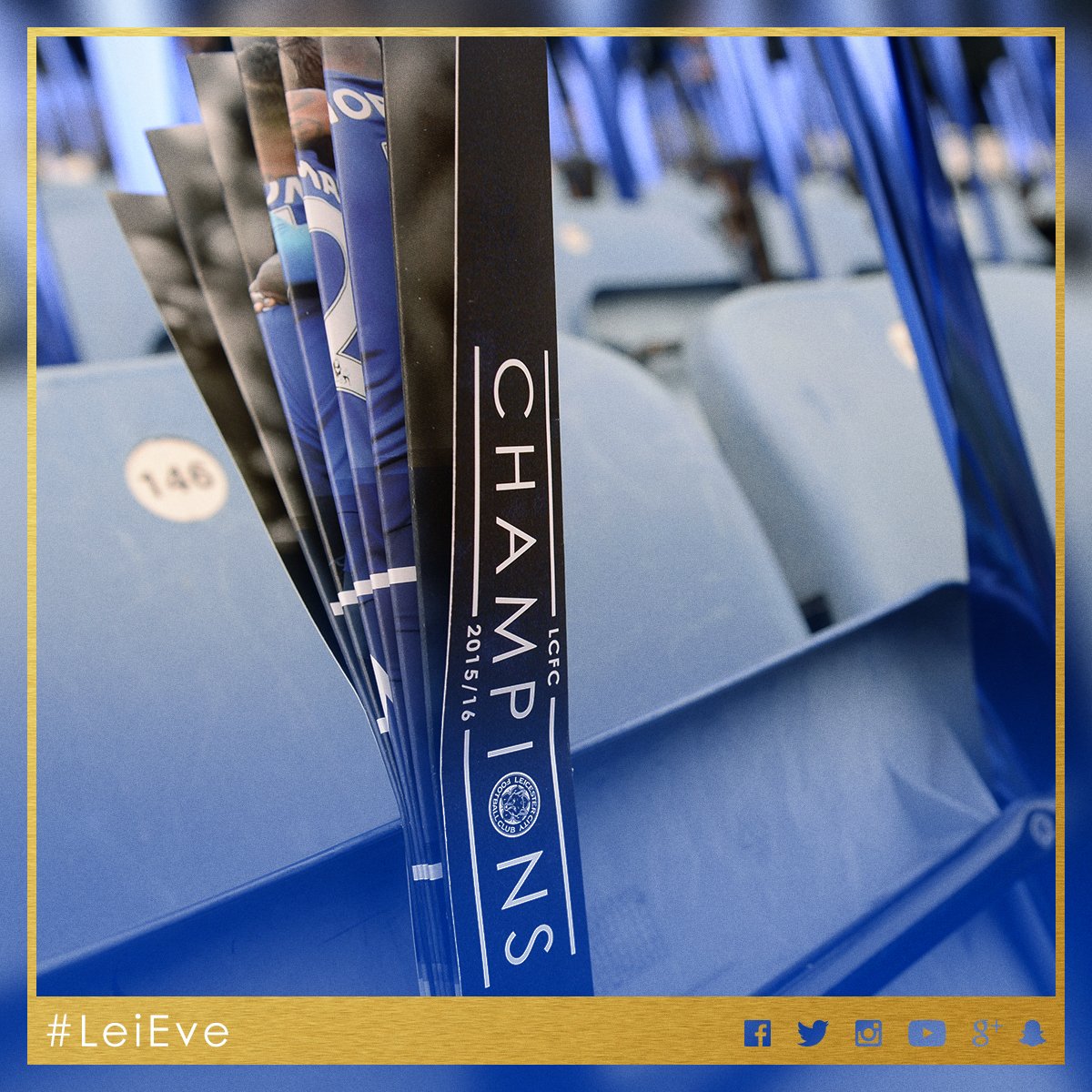 LCFC's tweet photo. Beer, crisps, flags and more. Thank you for all of your amazing support this season. #havingaparty https://t.co/JVwuCajn6w
