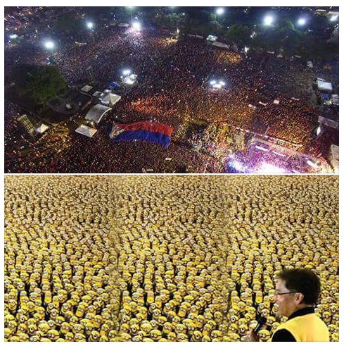 kraengee's tweet photo. MARrami rin naman pala sila hehe! nkita ko lang sumwer..
but 1.3million sa Luneta? wow lang sya! DUTERTE GRAND RALLY https://t.co/PcafI1dNnl
