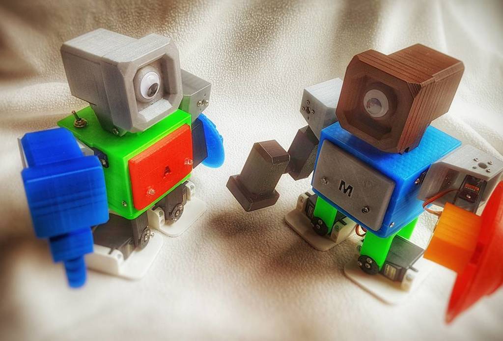 Otherbots's tweet photo. Hey ya! Let's fight!
A vs M
#arduino #bqlabs #robot #robotfight #robocombat
#3dprinting #diy #zowimanoid #3dprint… https://t.co/7jycfTRZyS
