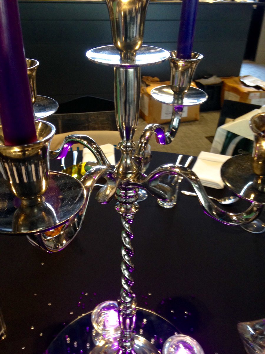 A classic candelabra and some clever lighting = ready for the ball @DakotaNotts