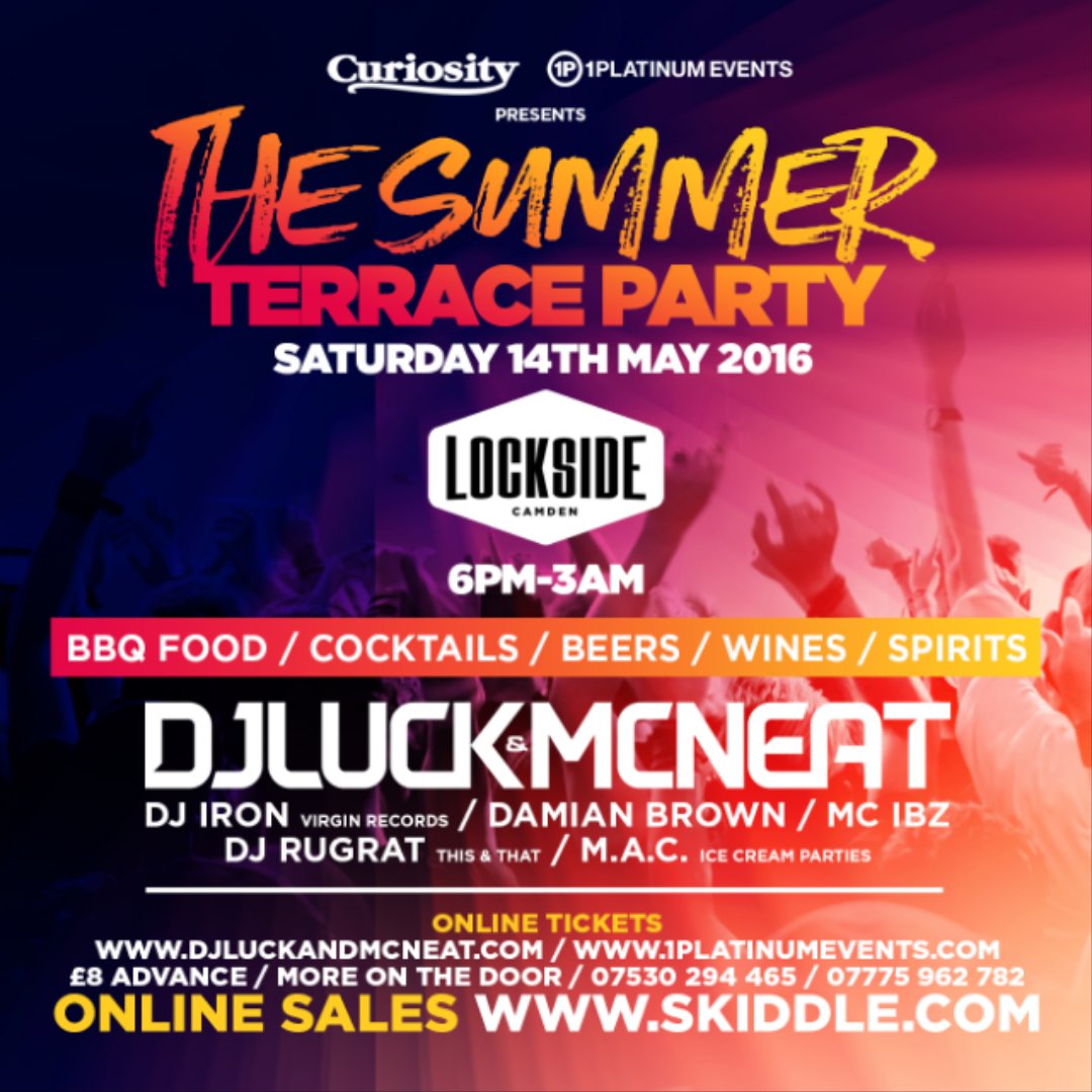 1 Week To Go! £8 Early Birds Limited! skiddle.com/e/12713110 BBQ / COCKTAILS / LIVE UKG SET <a href="/Lockside_Camden/">Lockside Camden</a> 😎🌞🍻