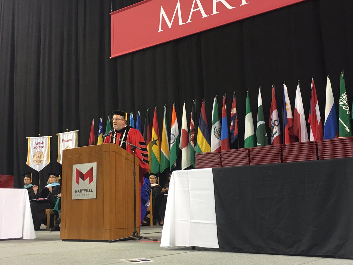 "The only person you need to impress is yourself. And do it every day." #Maryville16