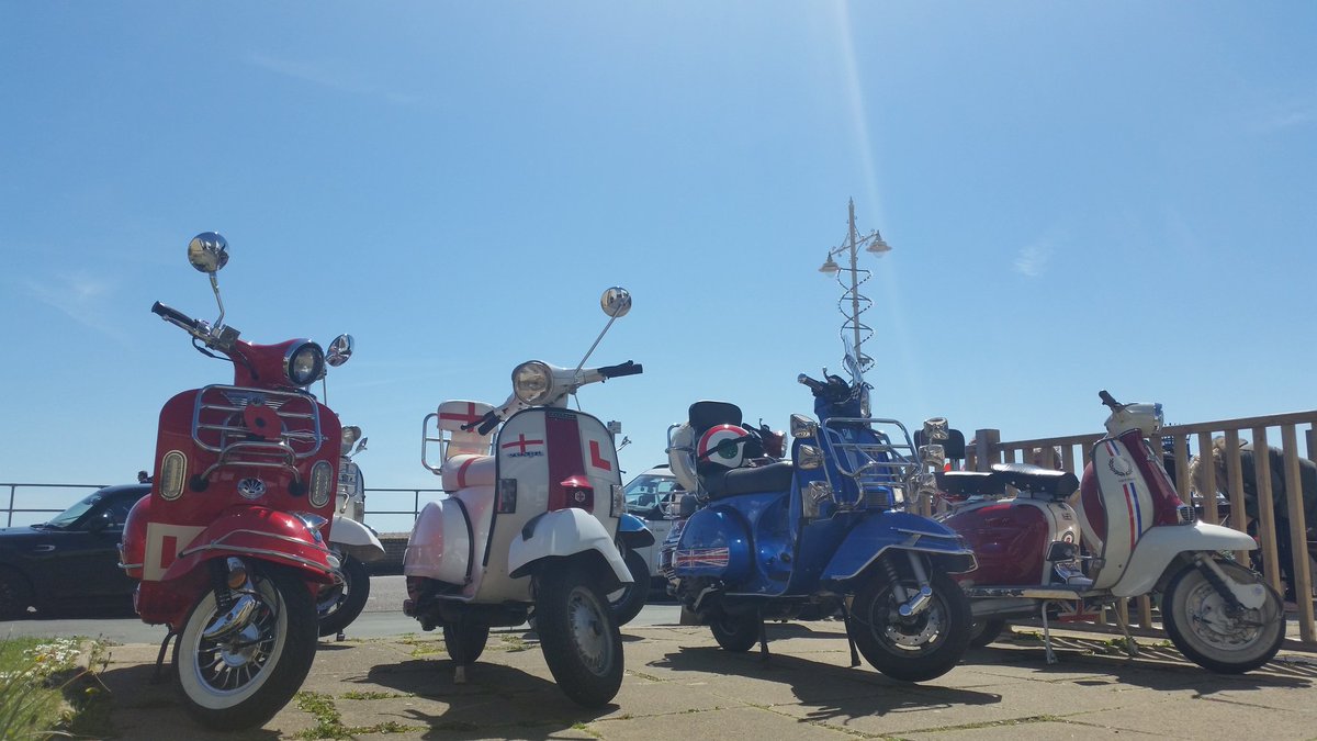The Sun is out lets go.Living the dream by the sea
#TeamRegis#Mods#ScotterBoysGirls
#Lambretta#Vespa <a href="/bognormanc/">mark cornwell</a>