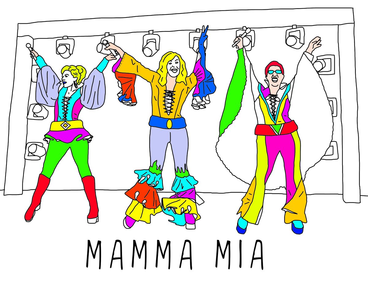 Does mom like to #color? CuriousCustom.com <a href="/MammaMiaMusical/">MAMMA MIA!</a> #MothersDayWeekend #BroadwayColoringBook #Broadway