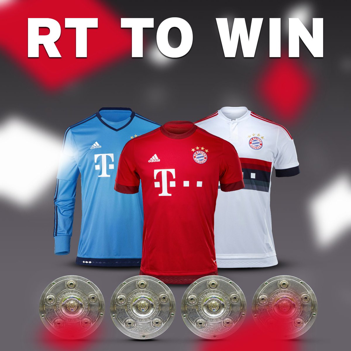 FCBayernUS's tweet photo. RT to enter and you can win our home, away &amp; GK kit to celebrate a historic season! #MiaSanChampions #4everNumberOne https://t.co/G3TkWrdoGJ