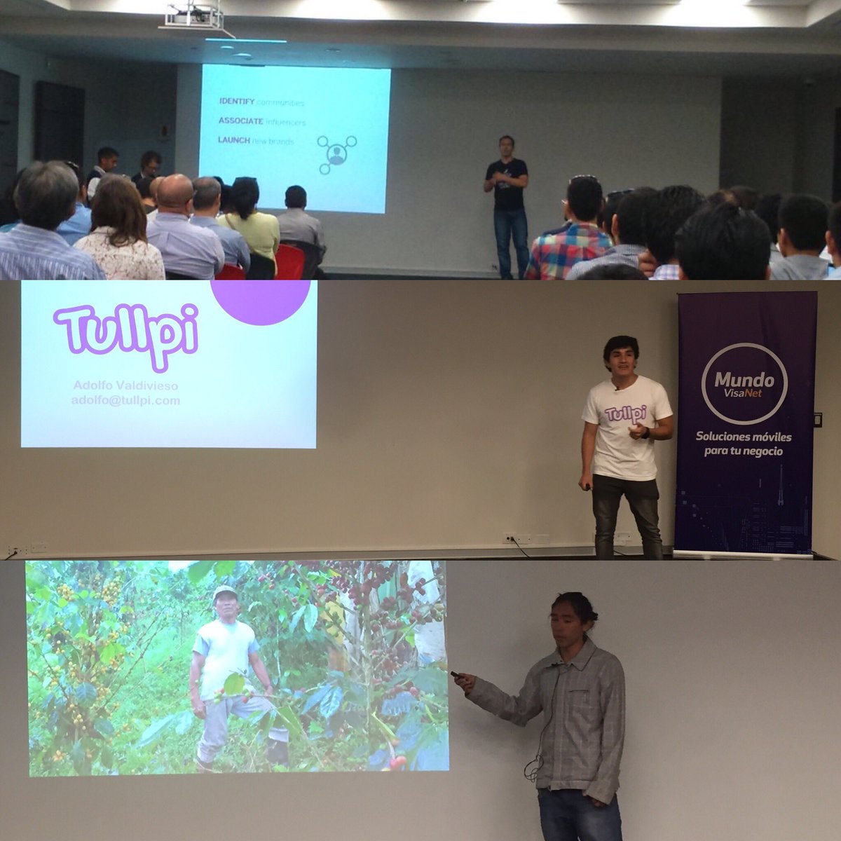 wtfinstyle's tweet photo. @XShirtClub @Tullpi @Compadre_Peru rocking @Seedstars Peruvian final. Proud to share this moment with you #sswlima https://t.co/3z8Tjpo5xn