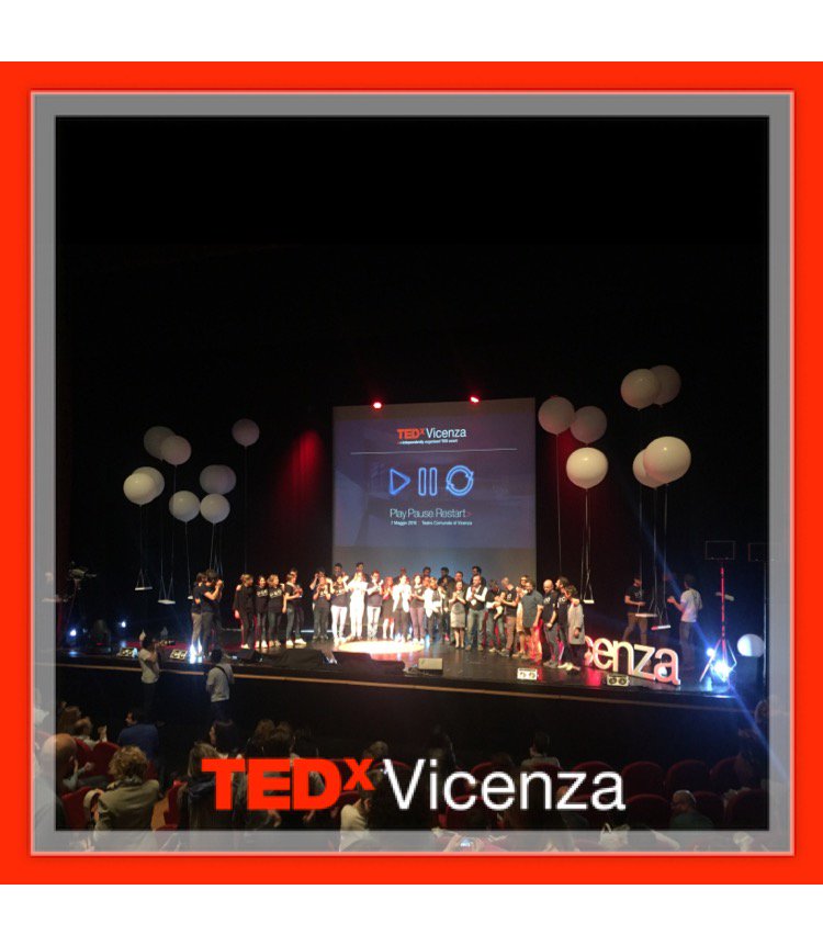 carlo_moretti's tweet photo. #TEDxVicenza #PlayPauseRestart complimenti a tutti @TEDxVicenza https://t.co/dVbnGRIxWo