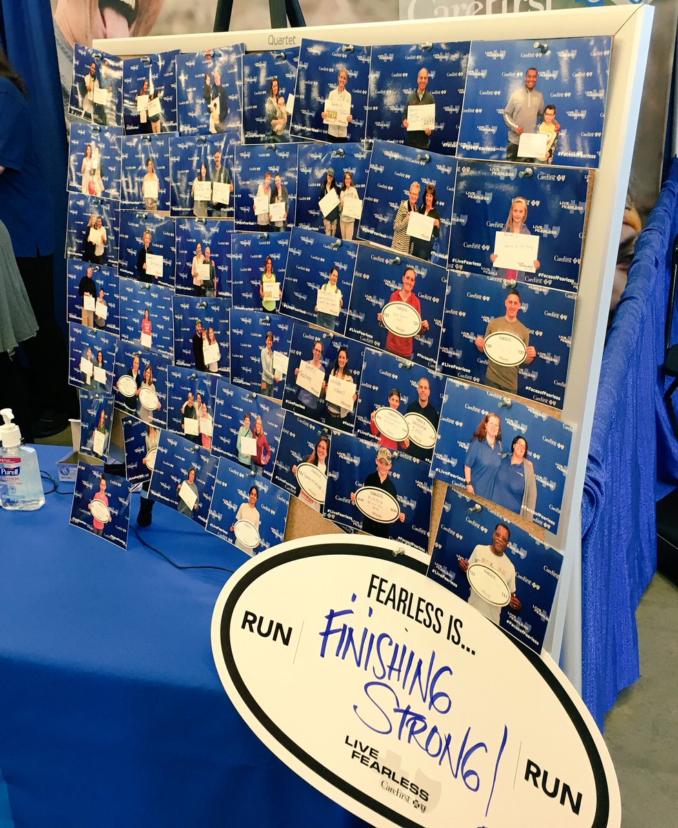 CareFirst's tweet photo. Stopping by the @RunFrederick expo today? Visit us & join the runners who shared what #frearless means to them! #FRF https://t.co/B5Xqtba2VN