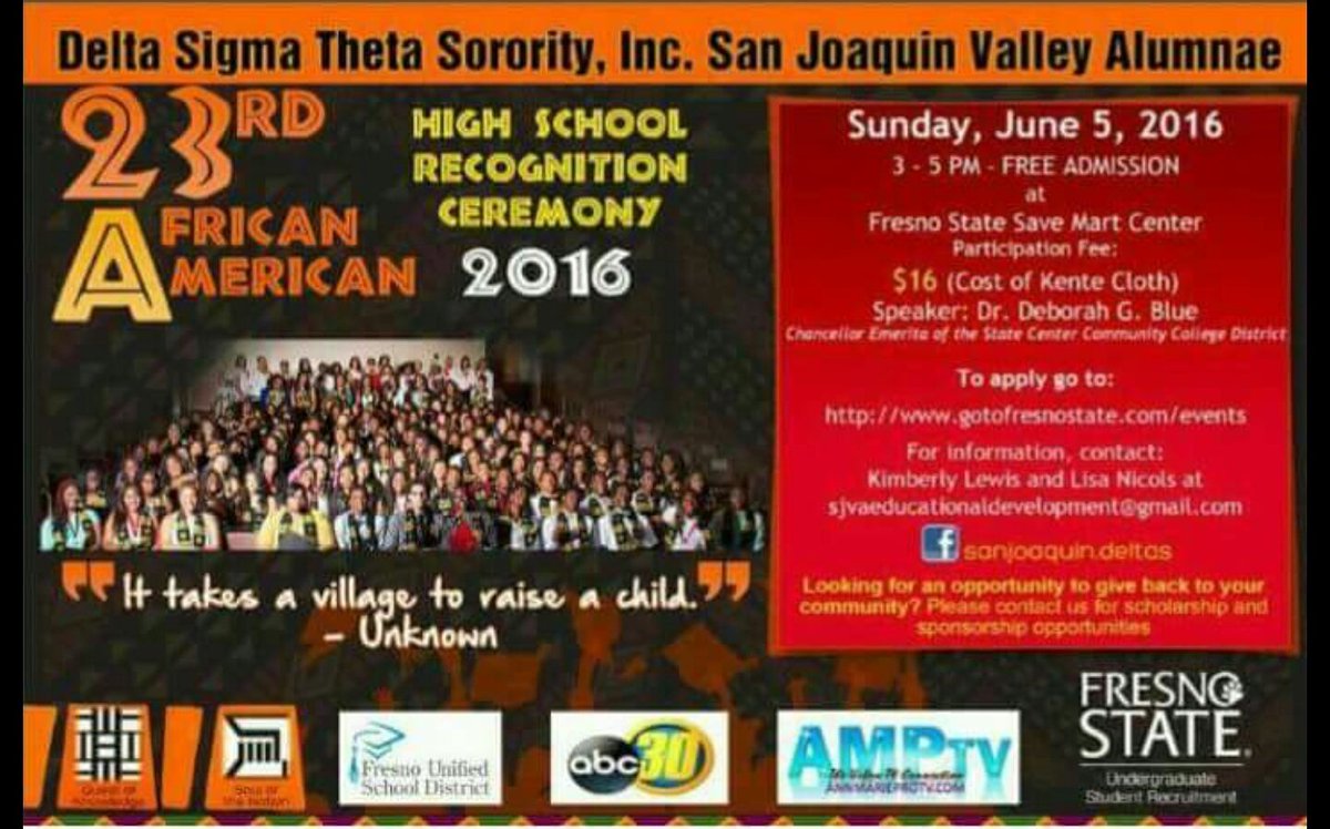 kimberlyl2010's tweet photo. re: tweet seeking sponsors!."It takes A Village " Support SJVA funding efforts to educate our future leaders. https://t.co/6Hxaouqgn2
