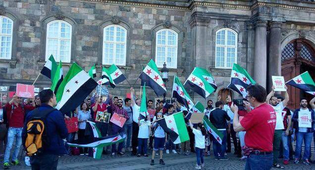 aleppoisburning's tweet photo. #Copenhagen #WorldwideREDProtest: "Shame on this hypocritical world!" #AleppoIsBurning and we'll no longer be silent https://t.co/A0YDrQwZPa
