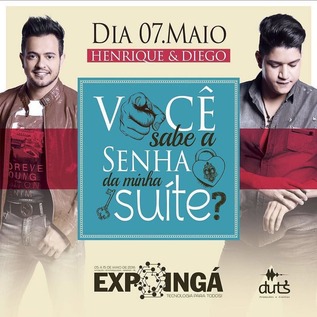 henriqueediego's tweet photo. Hj nosso encontro é na @expoingaoficial 🔝💥🎶 Vem galera! #maringa #suite14 #senhadocelular #suite14 #duts https://t.co/Kn8n40z84p