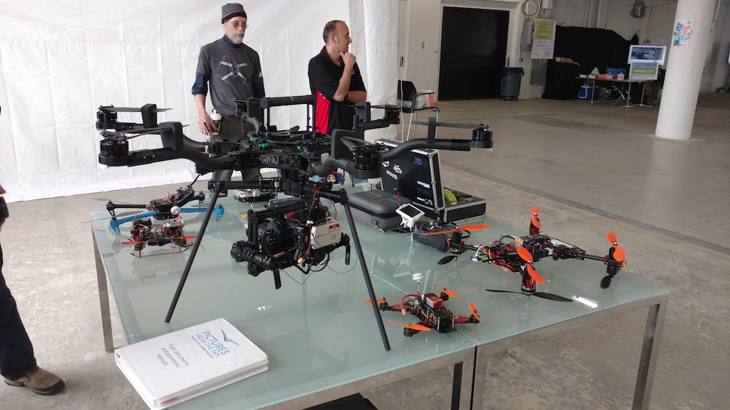 usdroneracing's tweet photo. Things up and running at #drone day Boston!  Show and tell table.  Races going on too! #fpvracing https://t.co/X8lWUagdLq