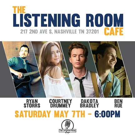 BenRueMusic's tweet photo. Nashvillians...join us tonight! All new music:)
#listeningroom #writerround https://t.co/mI3Sq8U9Hn