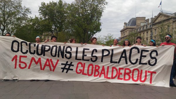 saulocorona's tweet photo. #Paris: #NuitDebout &amp; activists from all over Europe call for a worldwide day of action on May 15th. #15MayDebout https://t.co/YucViwsGDB