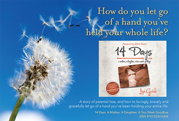 14daysamemoir's tweet photo. How to let go of a hand you've held your whole life. #MothersDay @MothersDay2016 @Dreamscapeaudio @saviopub https://t.co/T1Pz2t7nwD