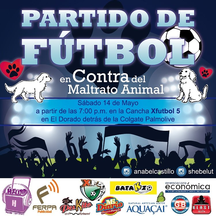 Sábado 14 de mayo es la fecha para que nos acompañen a este juego de a beneficio del #NoAlMaltratoAnimal ...