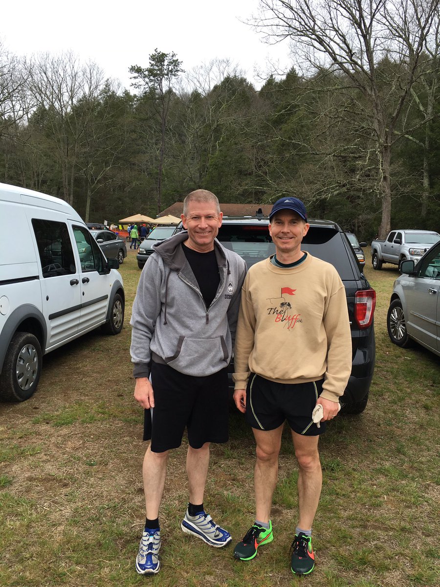 kyleoverturf's tweet photo. My brother and I after the Salmon River 5.5 mile race. He finished 6th, I finished without injury!!  Great event!! https://t.co/Y7mE3lvF0E
