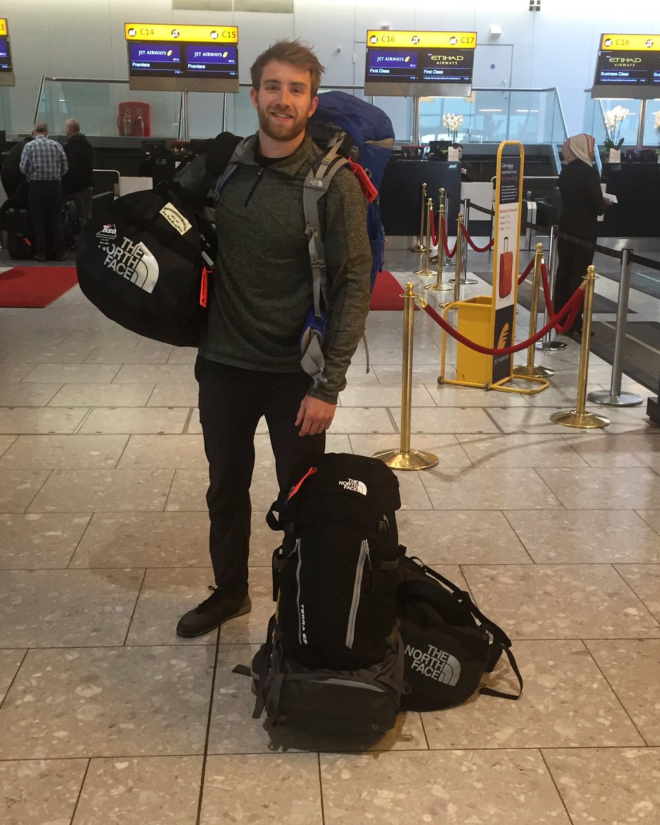 TristanCHarper's tweet photo. Base Camp Everest here l come 🛫🌍🛬🇳🇵🏔  @TisoOnline #MYTISO @thenorthface #everest #basecampevererst #hike #travel https://t.co/kDe2RbszrG