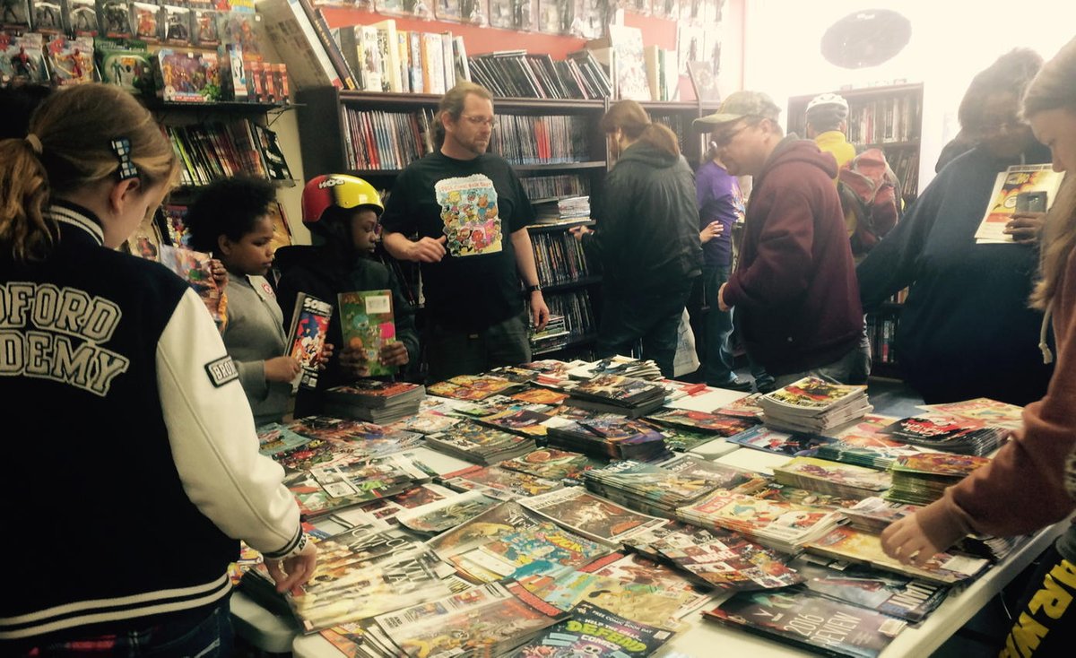 NEBAhfx's tweet photo. @MonsterCL_Hfx FREE COMIC BOOK DAY! #OpenCity Halifax @ILOVELOCALHFX https://t.co/QCeuyOgQuR