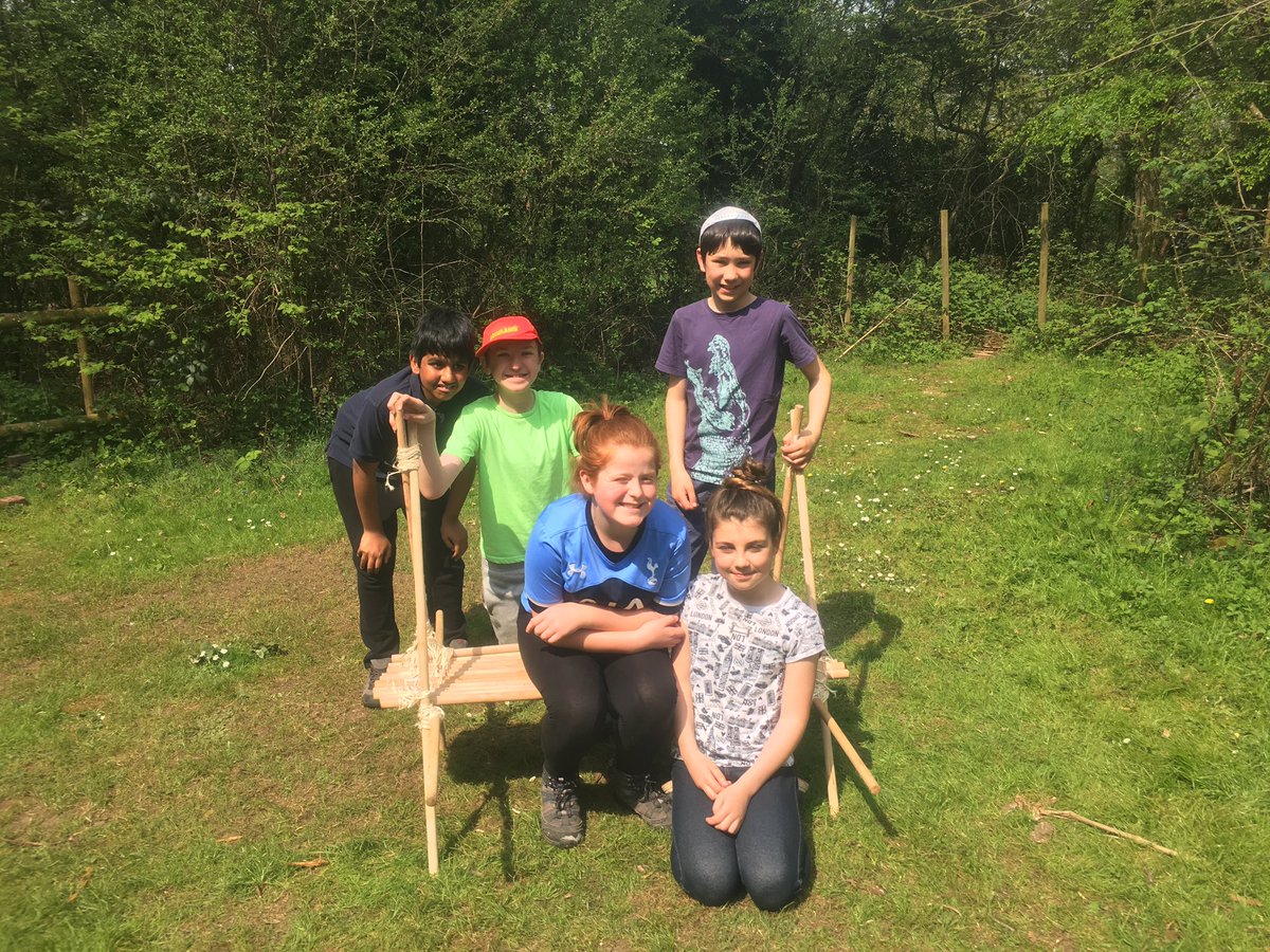 Some of our scouts showing off their new bench. Busy day at camp, now to cook some dinner before a hike. #iscout
