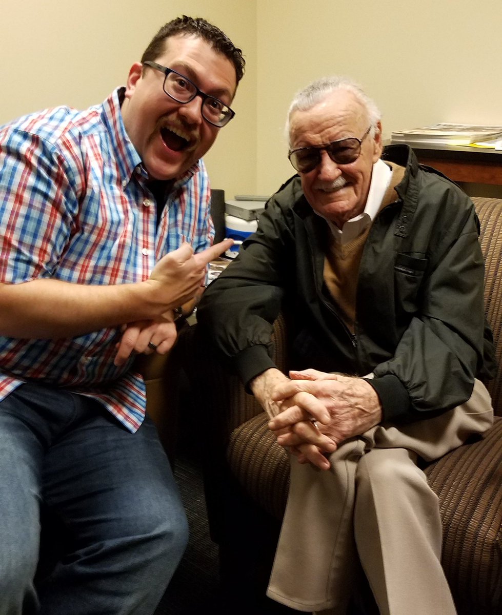 AgentM's tweet image. I kicked off this #FreeComicBookDay &amp;amp; @SFGiants #Marvel Day, by interviewing @TheRealStanLee. Always a delight!