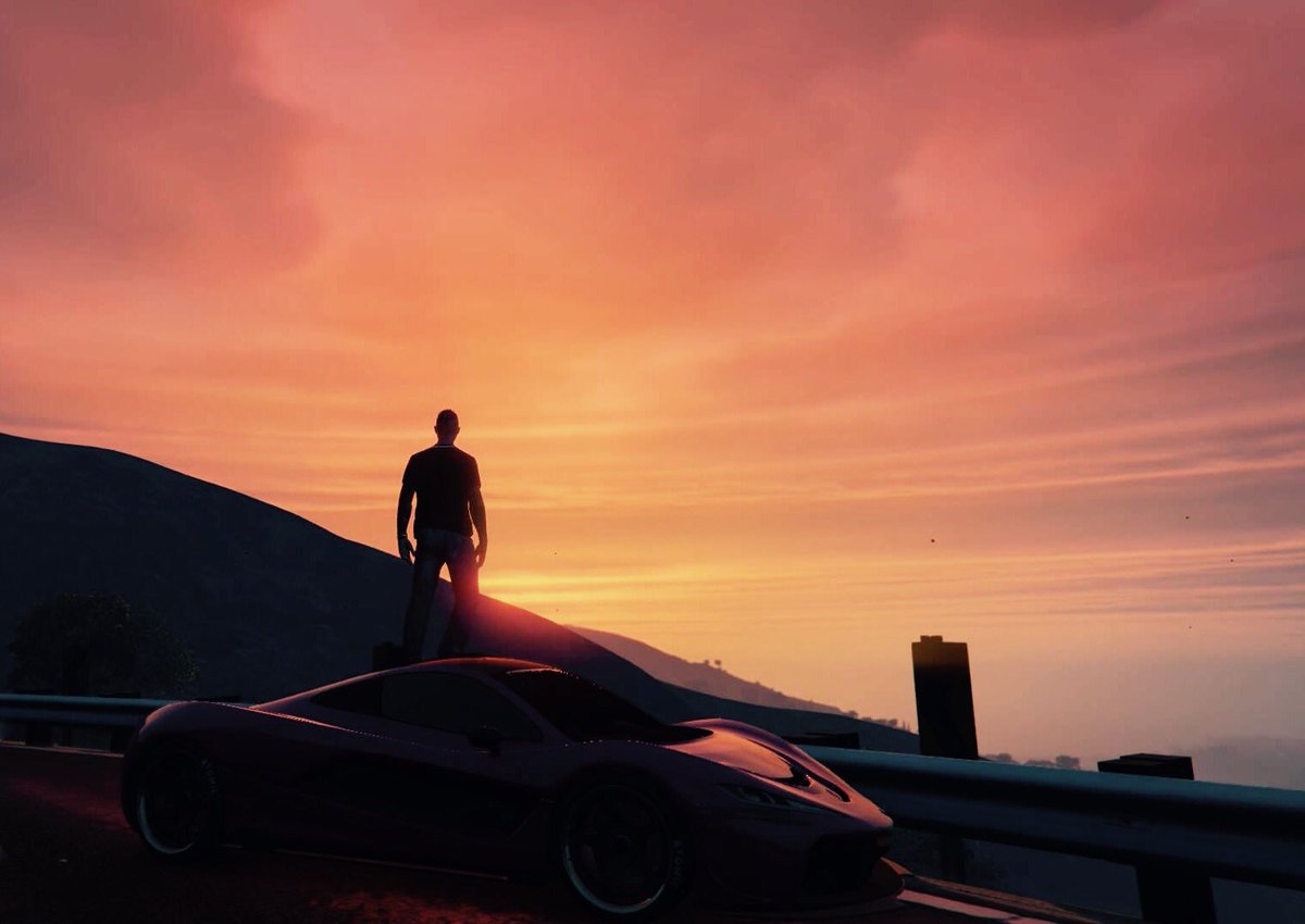 Cjay_06's tweet photo. Senti mood just watching the sun set #GTAV #GTAOnline #GTAphotography #Snapmatic #rockstargames #PS4 https://t.co/nNpVdWbNWG
